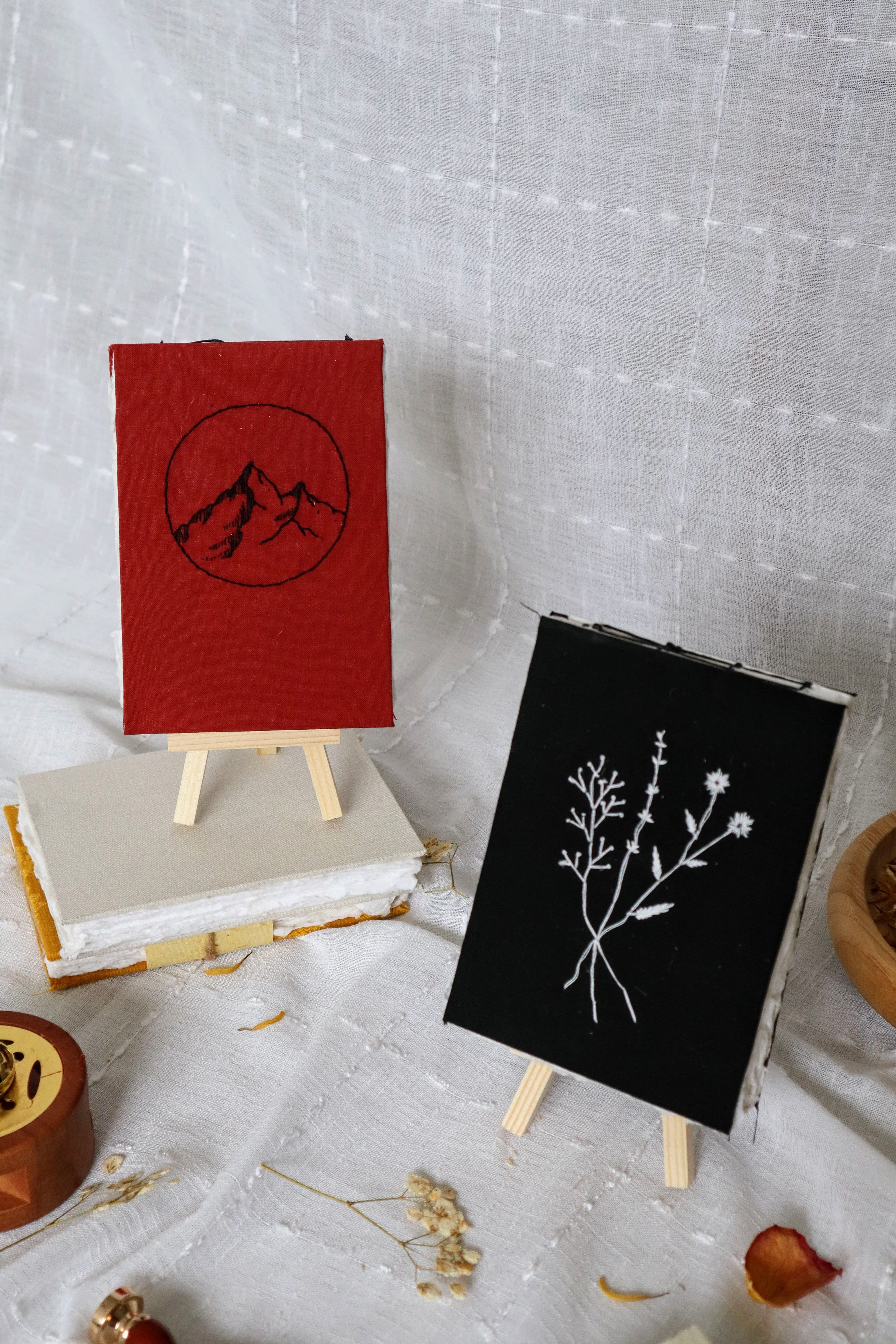 Wildflowers Embroidered Journal