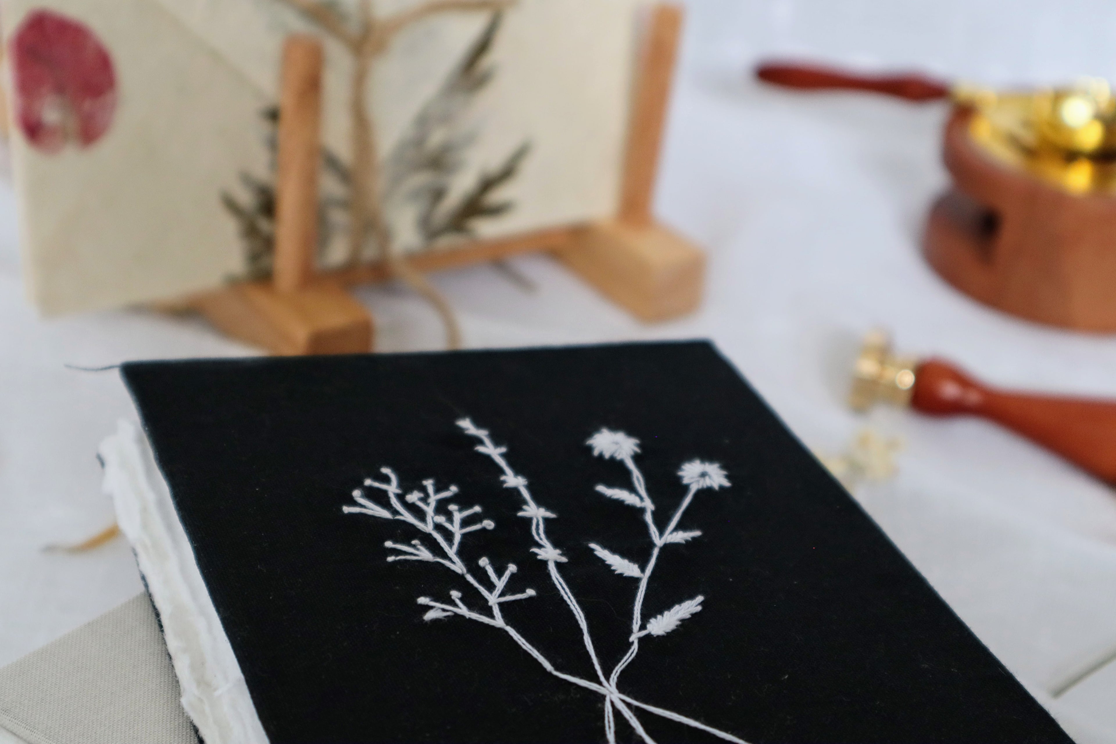 Wildflowers Embroidered Journal