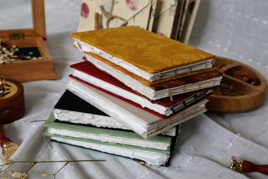 Custom Handmade Cotton Journals (4x6 Seedling)