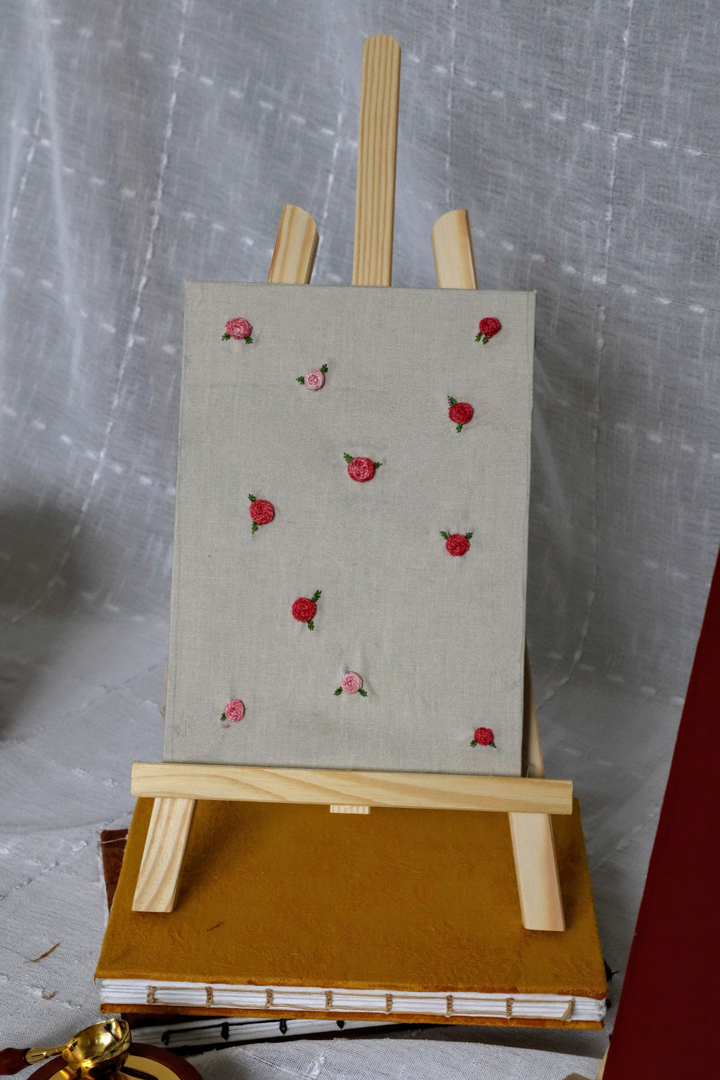 Rose Embroidered Journal