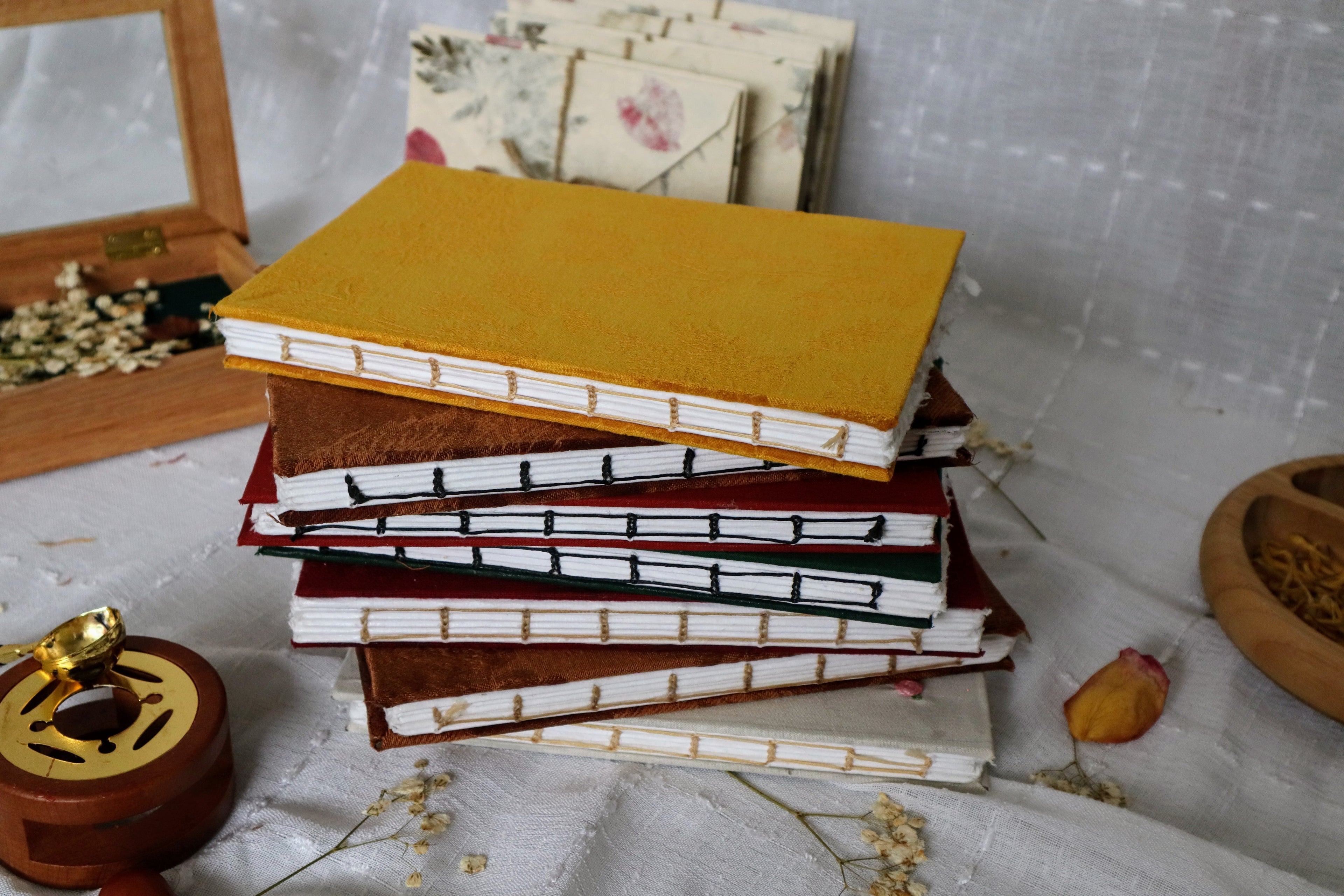 Custom Handmade Cotton Journals (6x8 Harvest)