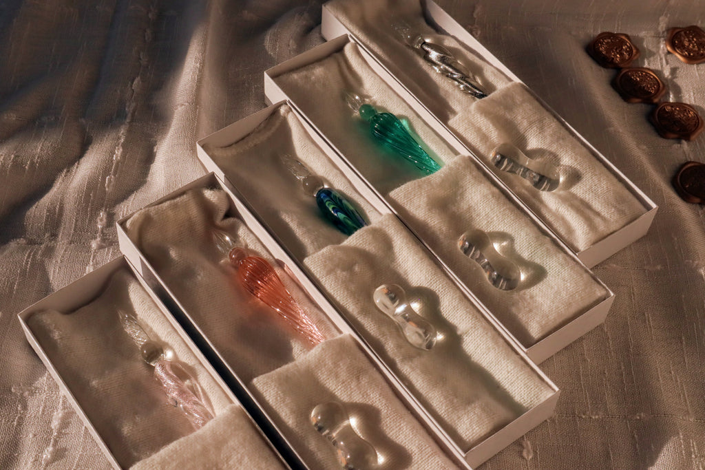 Glass Dip Pen and Holder